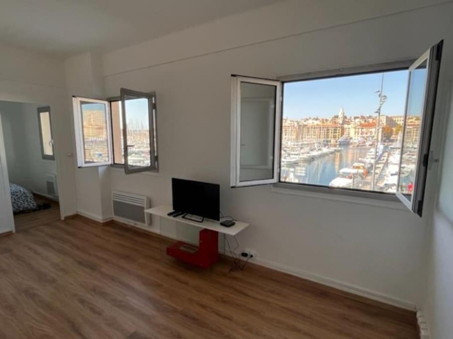 T4 Marseille Vue Imprenable Sur Vieux Port Lägenhet Exteriör bild